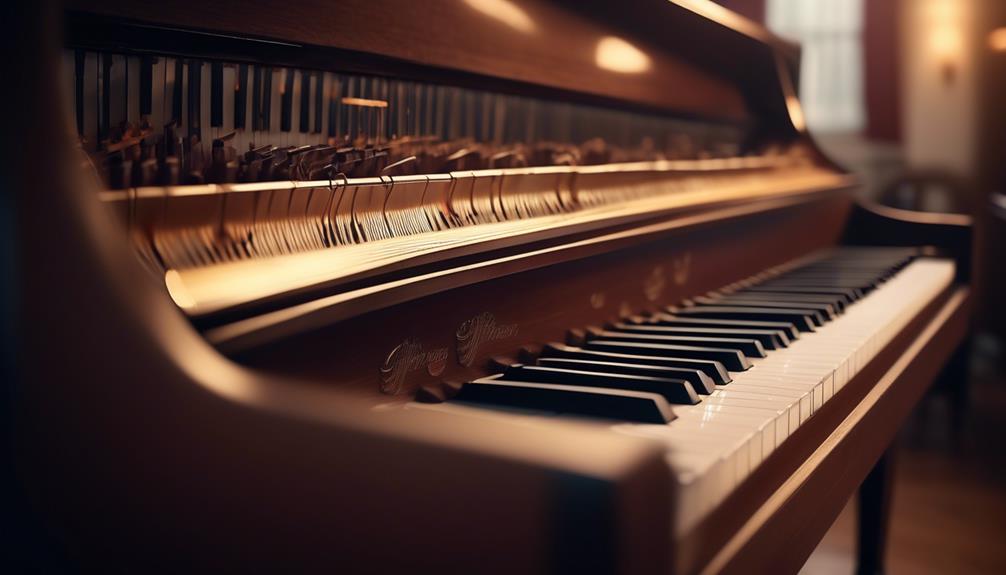 weight increasing features in upright pianos